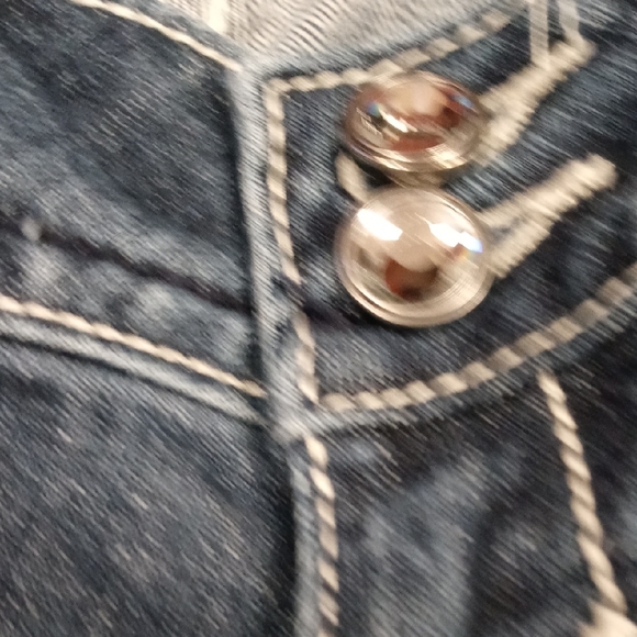 Vigoss Blue Boot Cut Jeans with Vintage Embroidery - Picture 5 of 14